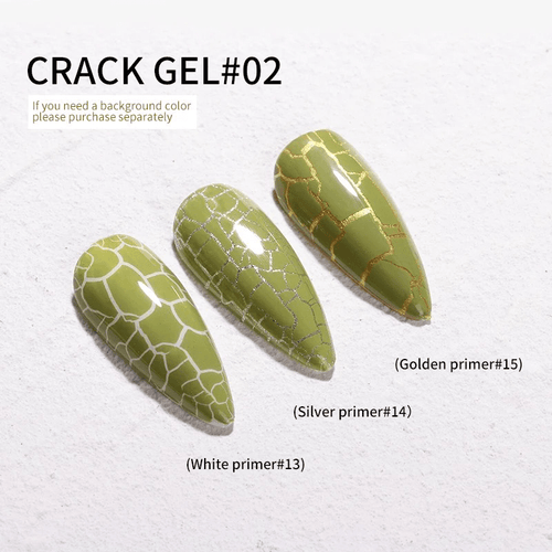 Cracked vernis gel #2 - Ongles Elaine Lemay 