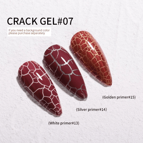 Cracked vernis gel #7 - Ongles Elaine Lemay 