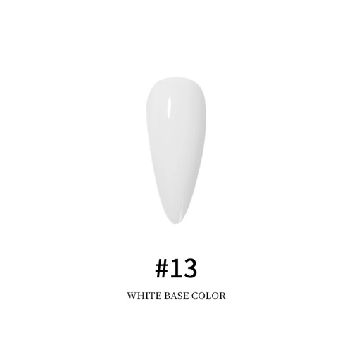 Cracked vernis gel Base Blanc #13 - Ongles Elaine Lemay 