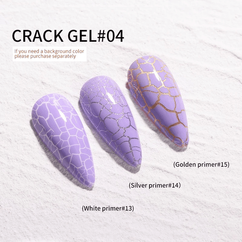 Cracked vernis gel #4 - Ongles Elaine Lemay 
