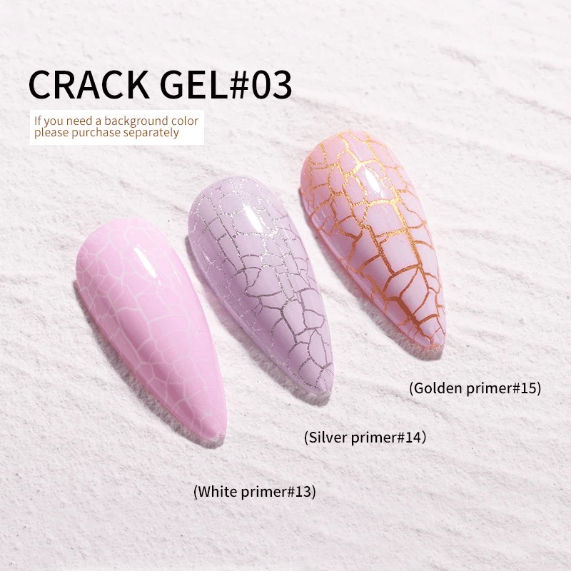 Cracked vernis gel