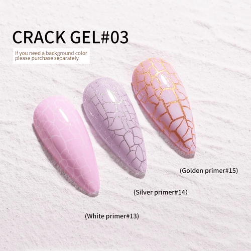 Cracked vernis gel #3 - Ongles Elaine Lemay 