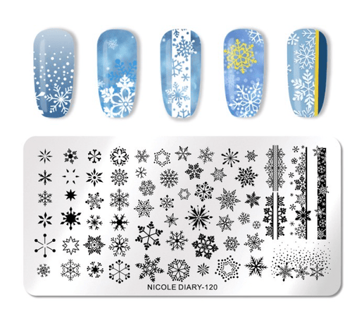 Plaque de stamping Nicole Diary - Ongles Elaine Lemay 