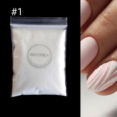 Poudre effet sucre - Ongles Elaine Lemay 