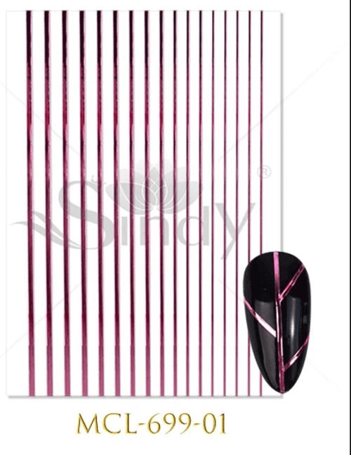Collant Ligne #1 fushia - Ongles Elaine Lemay 