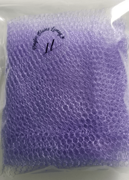 Tulle  gros carreaux - Ongles Elaine Lemay 