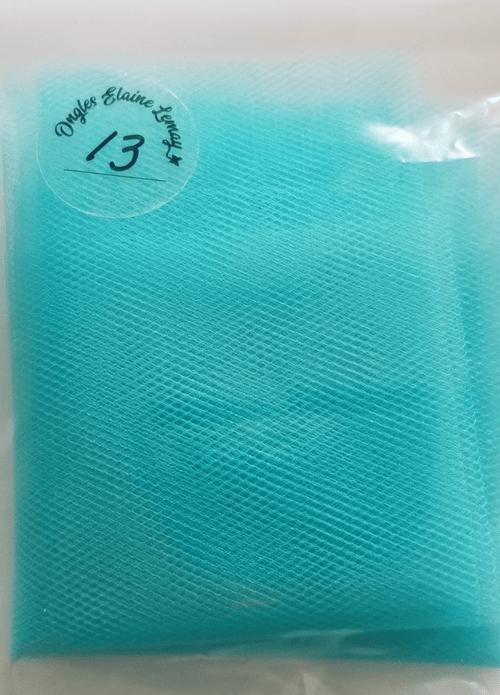 Tulle petit carreaux - Ongles Elaine Lemay 