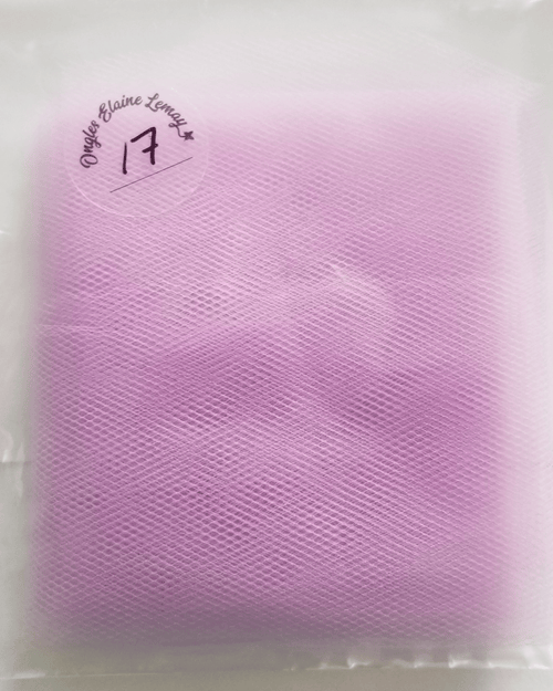 Tulle petit carreaux - Ongles Elaine Lemay 