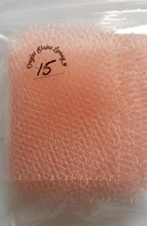 Tulle  gros carreaux - Ongles Elaine Lemay 