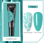 Gel paint-Stamping - Ongles Elaine Lemay 