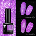 Vernis gel reflective fluorescent URR - Ongles Elaine Lemay 