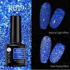 Vernis gel reflective fluorescent URR - Ongles Elaine Lemay 