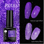 Vernis gel reflective fluorescent URR - Ongles Elaine Lemay 