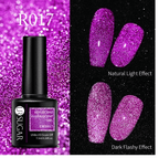 Vernis gel reflective fluorescent URR - Ongles Elaine Lemay 