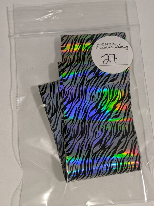 Papier foil individuel - Ongles Elaine Lemay 