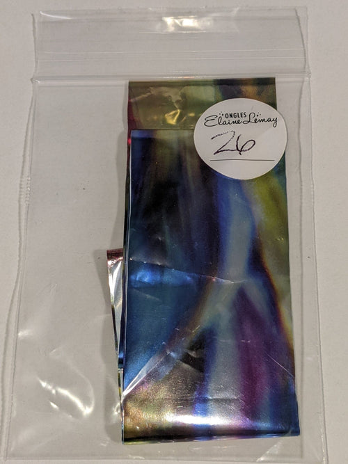 Papier foil individuel - Ongles Elaine Lemay 