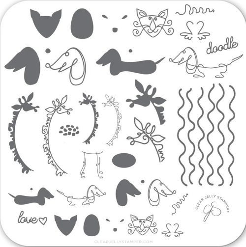 CJS-127 Doodle love - Ongles Elaine Lemay 