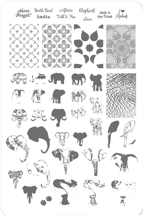 CJS-LC-44 Everything Elephant - Ongles Elaine Lemay 