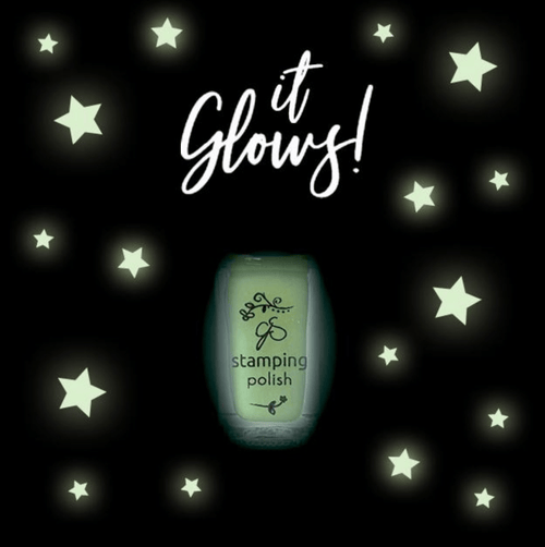 Vernis à stamping GLOW - Ongles Elaine Lemay 