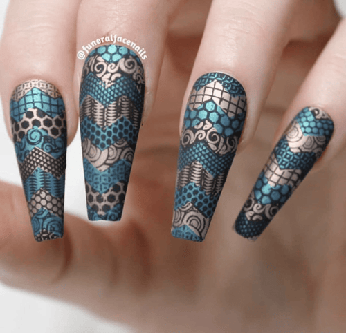 CJS-LC-36 Chantel’s Chevrons - Ongles Elaine Lemay 