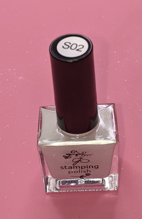 Vernis à stamping Sticky Blanc 10ml - Ongles Elaine Lemay 