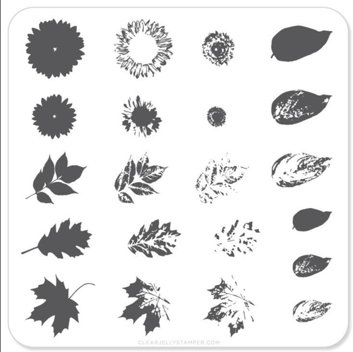 CJS-26 Sunflower and Leaves - Ongles Elaine Lemay 