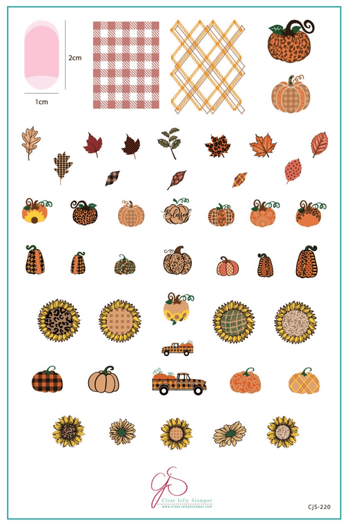 CJS-220 Pattern Pumpkins - Ongles Elaine Lemay 