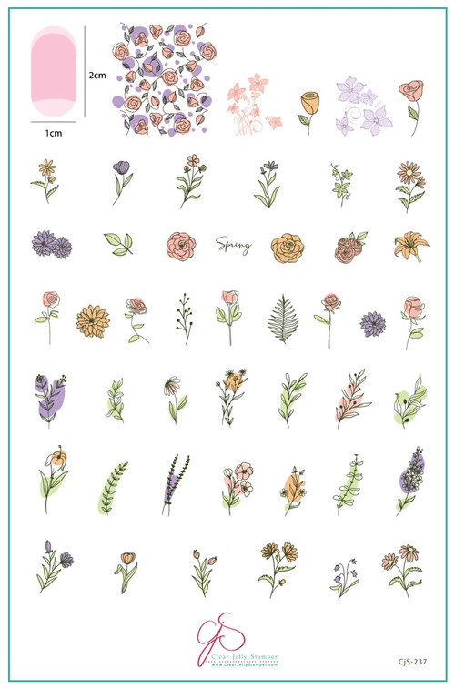 CJS-237 Field of Flowers - Ongles Elaine Lemay 