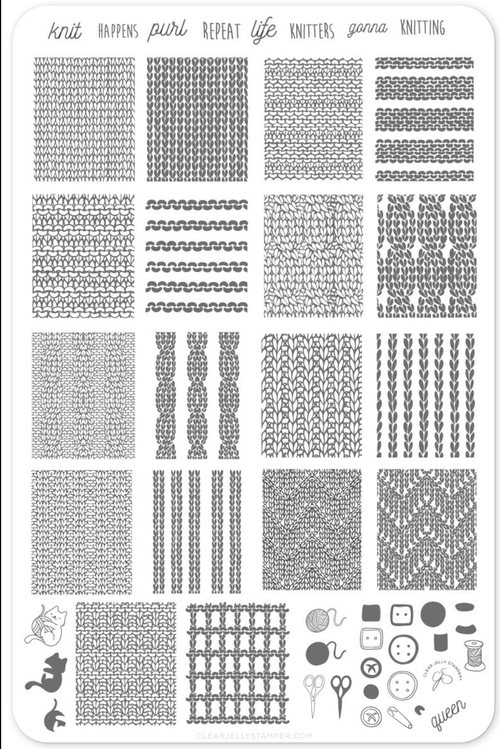 CJS-96 Knitters gonna Knit - Ongles Elaine Lemay 