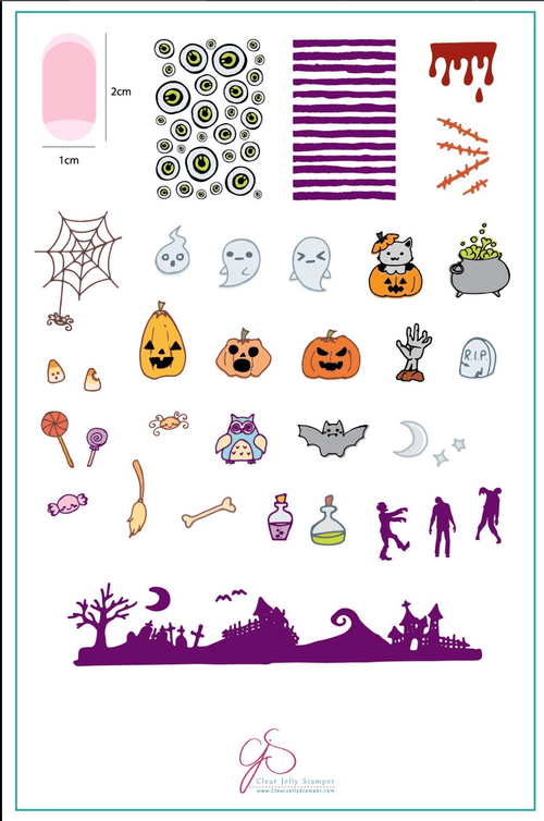 CJS-H-21 Halloween Witches Brew - Ongles Elaine Lemay 