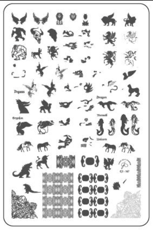 CJS-107 Mythical Creatures - Ongles Elaine Lemay 