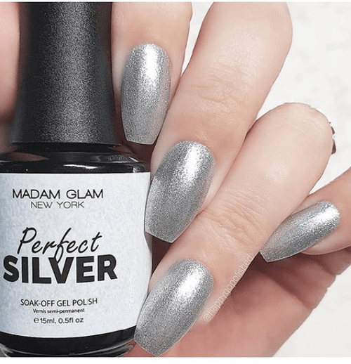 Perfect Silver - Ongles Elaine Lemay 