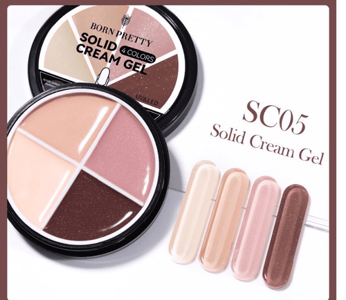 Solid cream gel 4 couleurs #5 - Ongles Elaine Lemay 