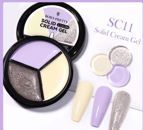 Solid cream gel 3 couleurs #11 - Ongles Elaine Lemay 