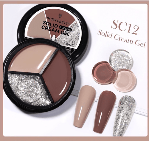 Solid cream gel 3 couleurs #12 - Ongles Elaine Lemay 