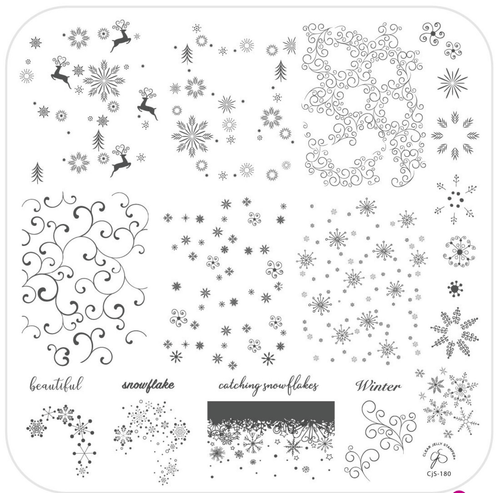 CJS-180 Catching Snowflakes - Ongles Elaine Lemay 