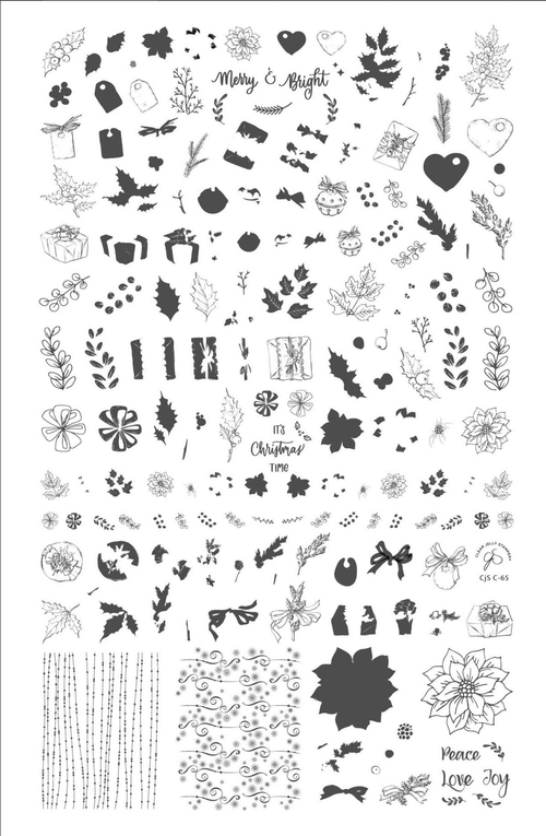 CJS-C-65 Christmas Gifts &Greens - Ongles Elaine Lemay 