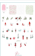 CJS-C-47 Mistletoe wishes - Ongles Elaine Lemay 