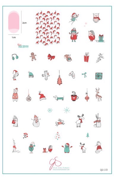 CJS-C-72 The Holidays - Ongles Elaine Lemay 