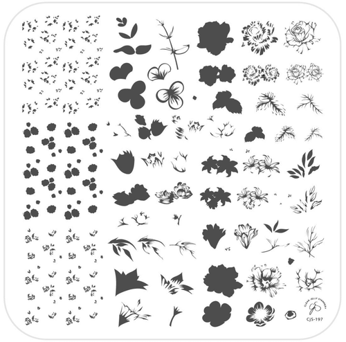 CJS-197 Itty Bitty Blooms - Ongles Elaine Lemay 