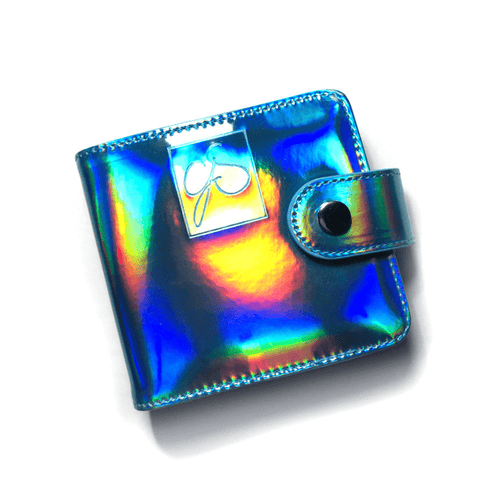 Snap holder holo plaque moyenne aqua - Ongles Elaine Lemay 
