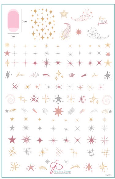 CJS-274 Born to Sparkle - Ongles Elaine Lemay 