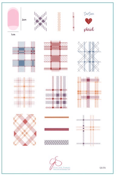 CJS-276 Build your own plaid - Ongles Elaine Lemay 