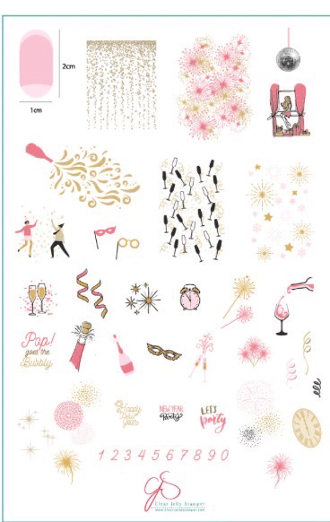 CJS-H-48 Pop the Bubbly - Ongles Elaine Lemay 