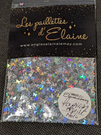Papillon argent Holo - Ongles Elaine Lemay 