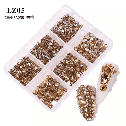 Boîtier bijoux 6 grandeurs Champagne - Ongles Elaine Lemay