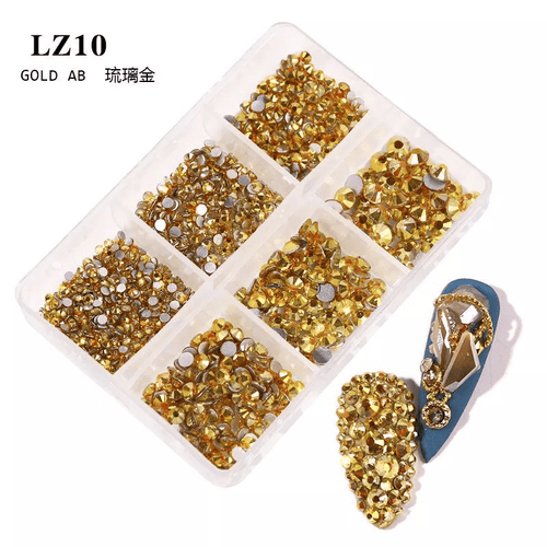 Boîtier bijoux 6 grandeurs Gold AB - Ongles Elaine Lemay