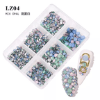 Boîtier bijoux 6 grandeurs mix opal - Ongles Elaine Lemay