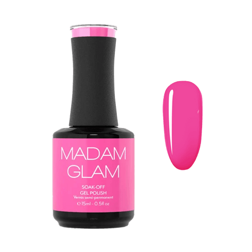 Bright Barbie Pink - Ongles Elaine Lemay