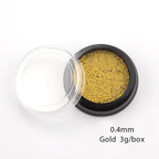 Caviar 0,4mm Or - Ongles Elaine Lemay